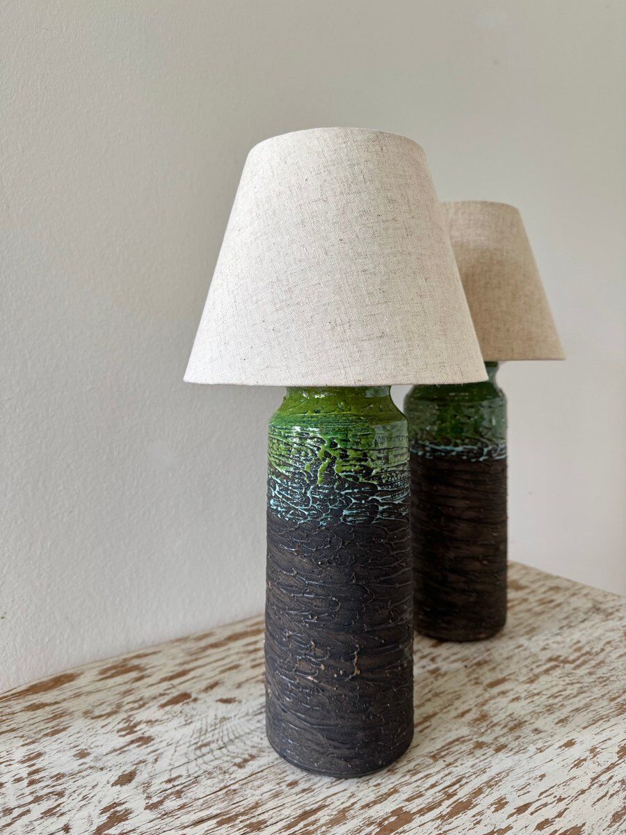 Swedish ceramic table lamps from Tilgmans, 1960s, set of 2