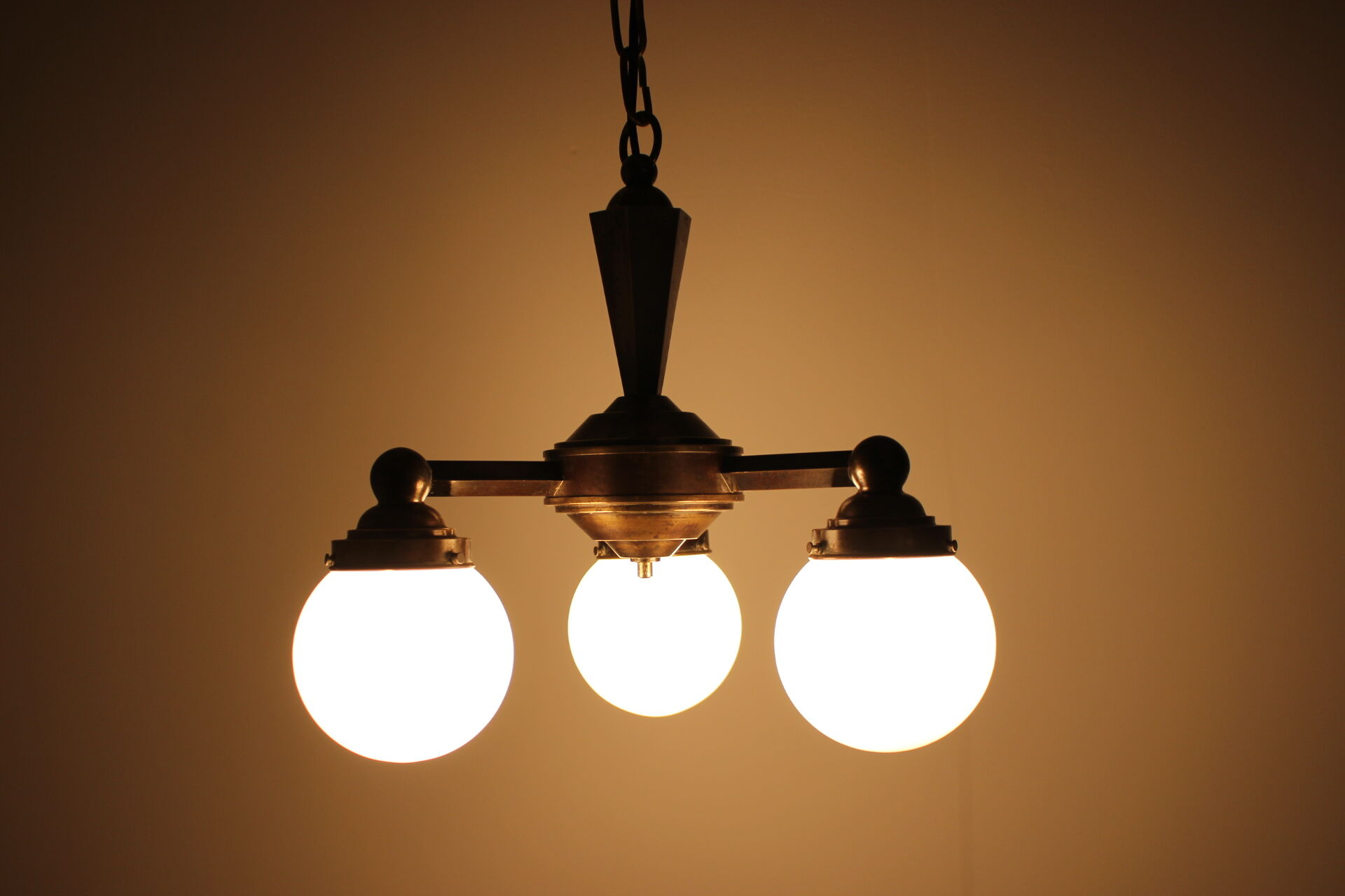 Art Deco chandelier, circa 1920's.