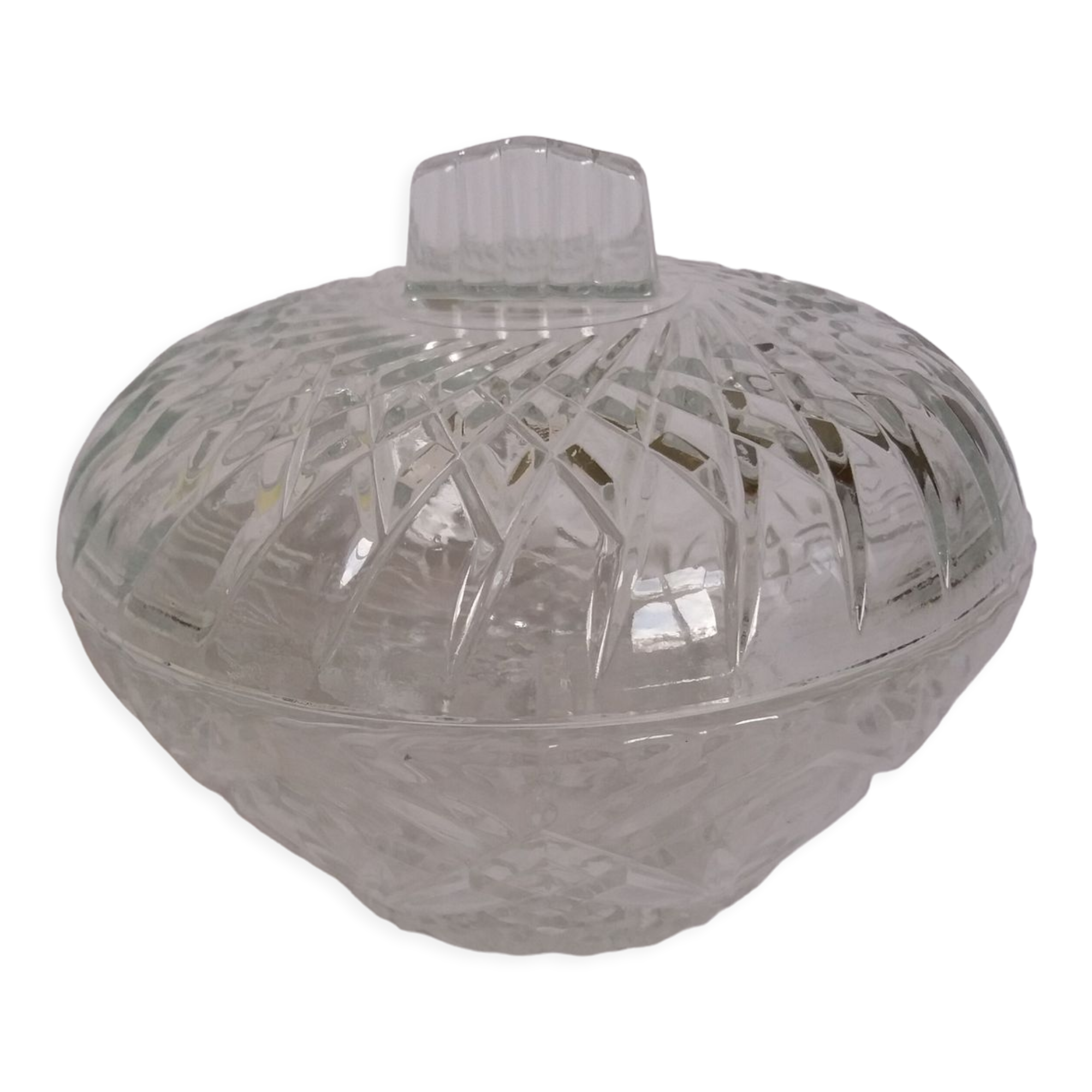 Glass box candy sugar bowl butter