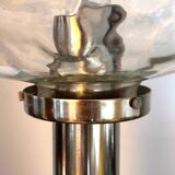 glass table lamp by Kombinat veb leuchtenbau - 1960s