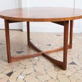 Rosewood round coffee table