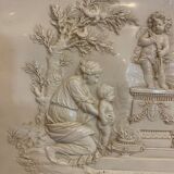Miroir triptyque en bronze ciselé doré XX siècle