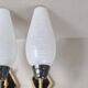 Pair of vintage 1950s wall lights