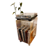 Meuble hi-fi range vinyle vintage David lange