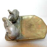 Bronze ashtray signed albert marionnet (1852-1910) art nouveau
