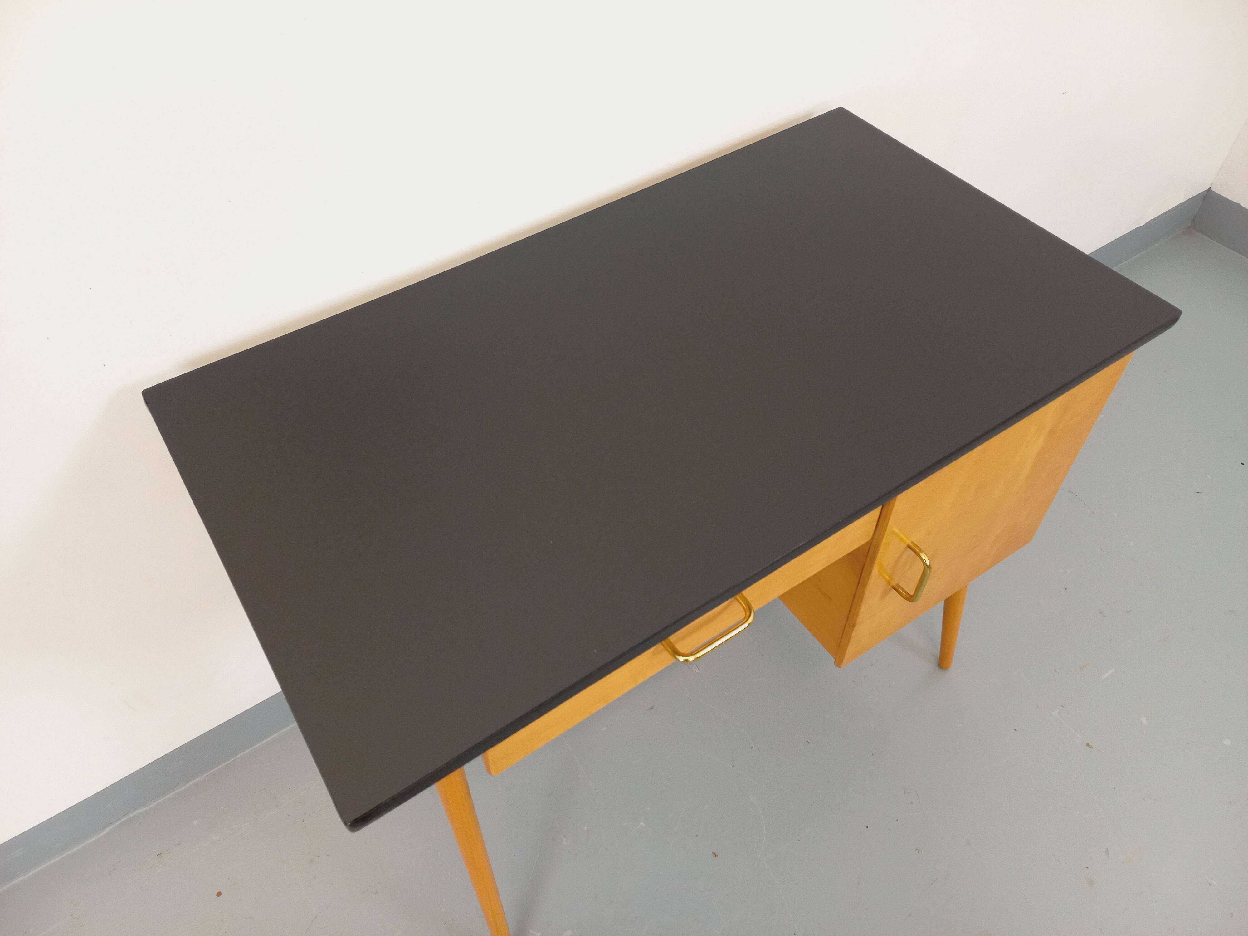 Baumann vintage wooden desk from the 1950s