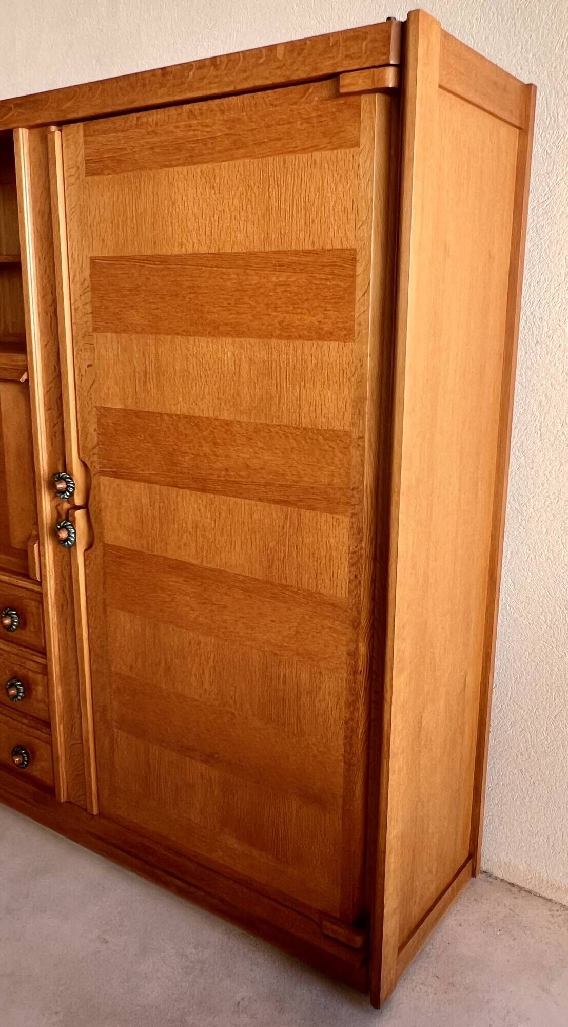 Gemini secretary wardrobe by Guillerme and Chambron, France 60s