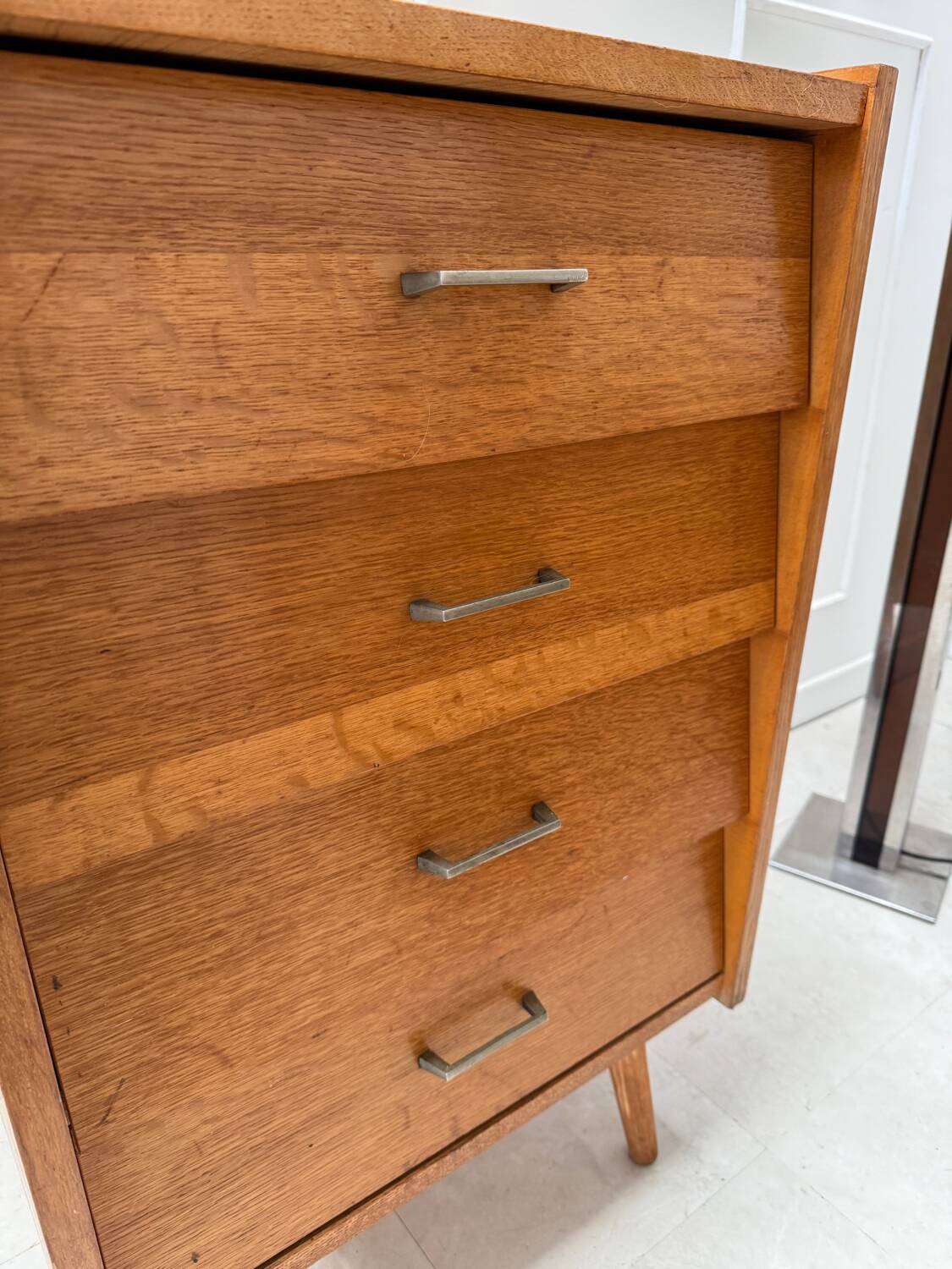Vintage chiffonier with compass feet