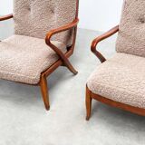 Set of two French lounge chairs