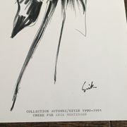 Illustration Pierre Balmain and his press fashion photography