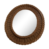 Wicker mirror