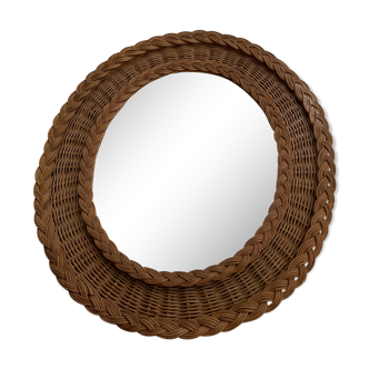 Wicker mirror