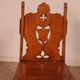 neogothic step stool - 19th century in oak