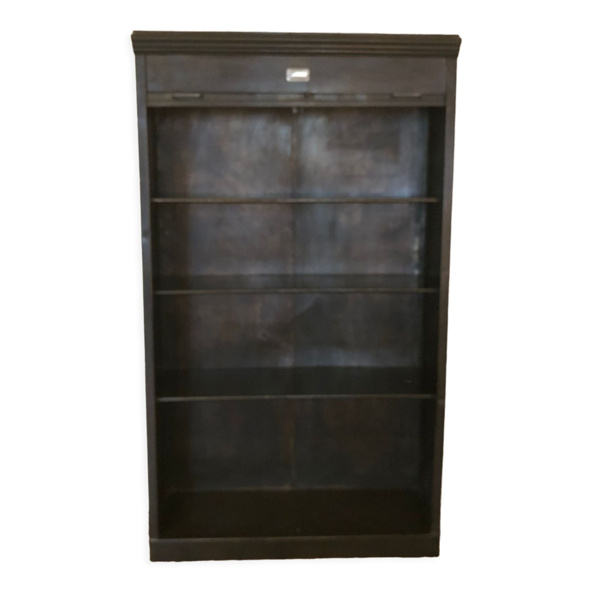 Industrial zipper cabinet in black metal