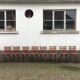 Bistro chairs vintage Scandinavian brasserie colorful galette - 1950 1960