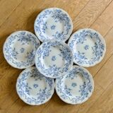 19th century Sarreguemines "Epine" ironstone plates - 6AC