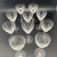 Art Deco Crystal Wine Glasses - S4M11