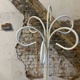 Original white lacquered metal coat rack from the 80s