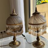 Set of 2 bronze lamps P.lucas