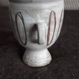Vintage signed ceramic vase from Vallauris