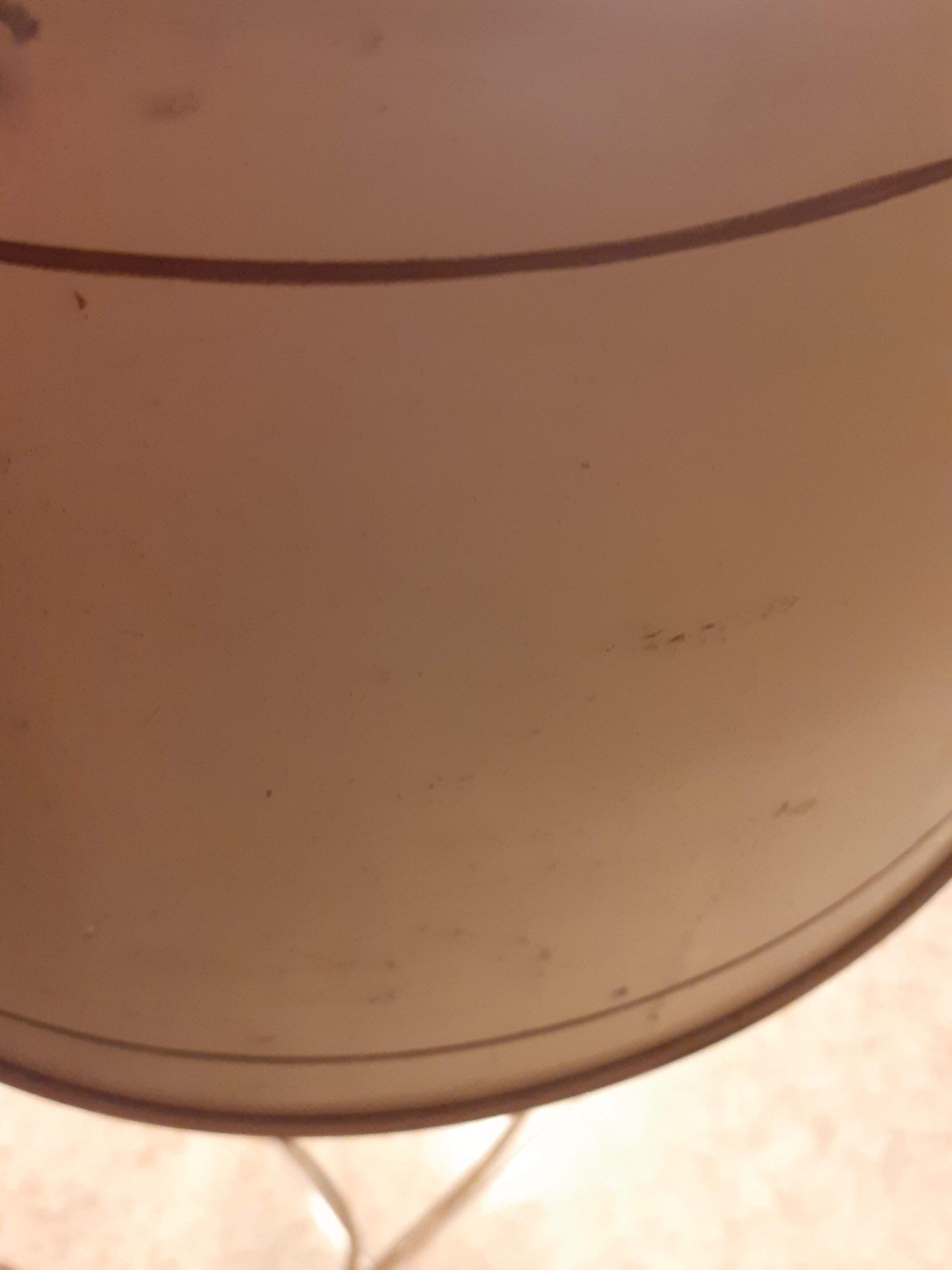 3-branched lampshade lamp sheet gilded bronze pietement