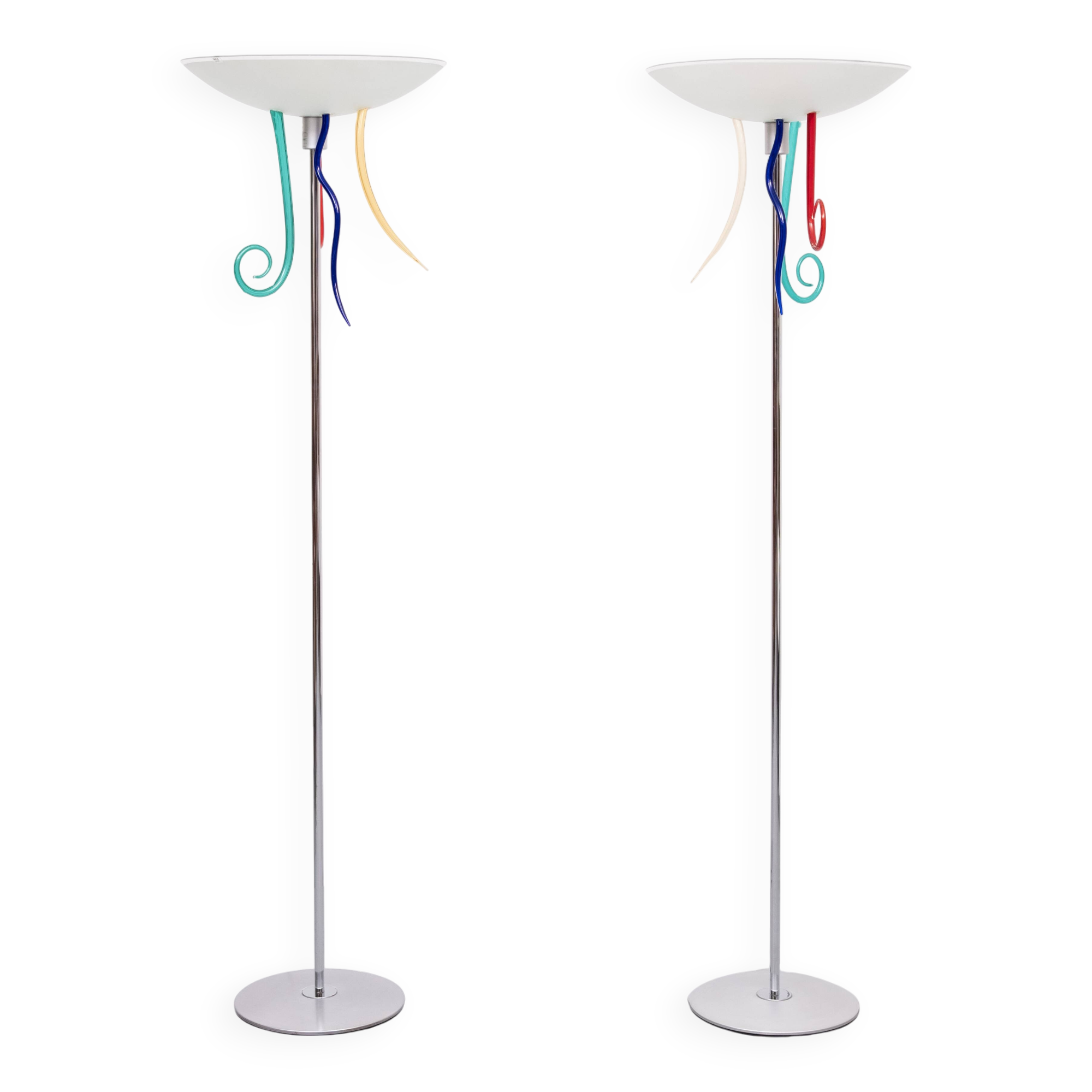 Pair Artemide Floor Lamps Efesto By Andrea Anastasio Italy