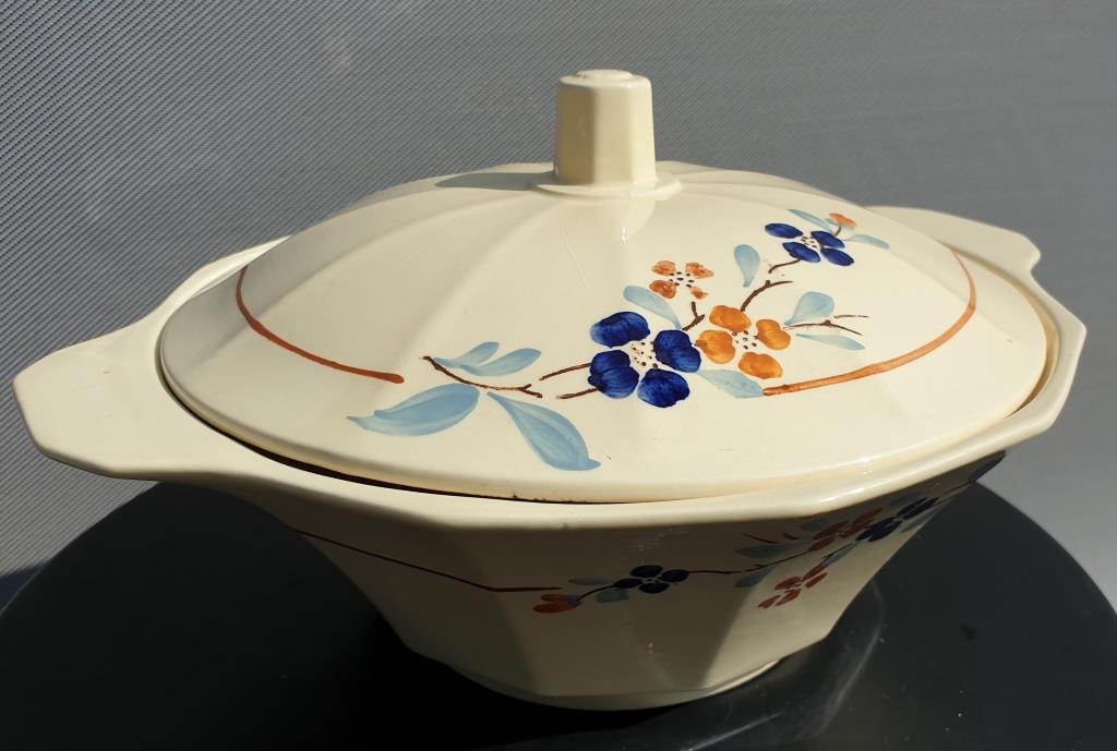 Vegetable, soup bowl, art deco salad bowl sarreguemines