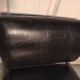 Driver skaï black armchair