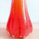 Vase vintage en verre soufflé à la main Amberina – Style moderne du milieu du siècle