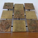 Brutalist Metal Wall Panel, 1960s