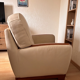 Fauteuil beige Bellino cuir camif meris