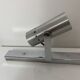 Ramp spot wall lamps chrome metal and brushed aluminum