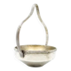 Sugar bowl, eclecticism, silver-plated brass, Bracia Henneberg, Poland, 1920s