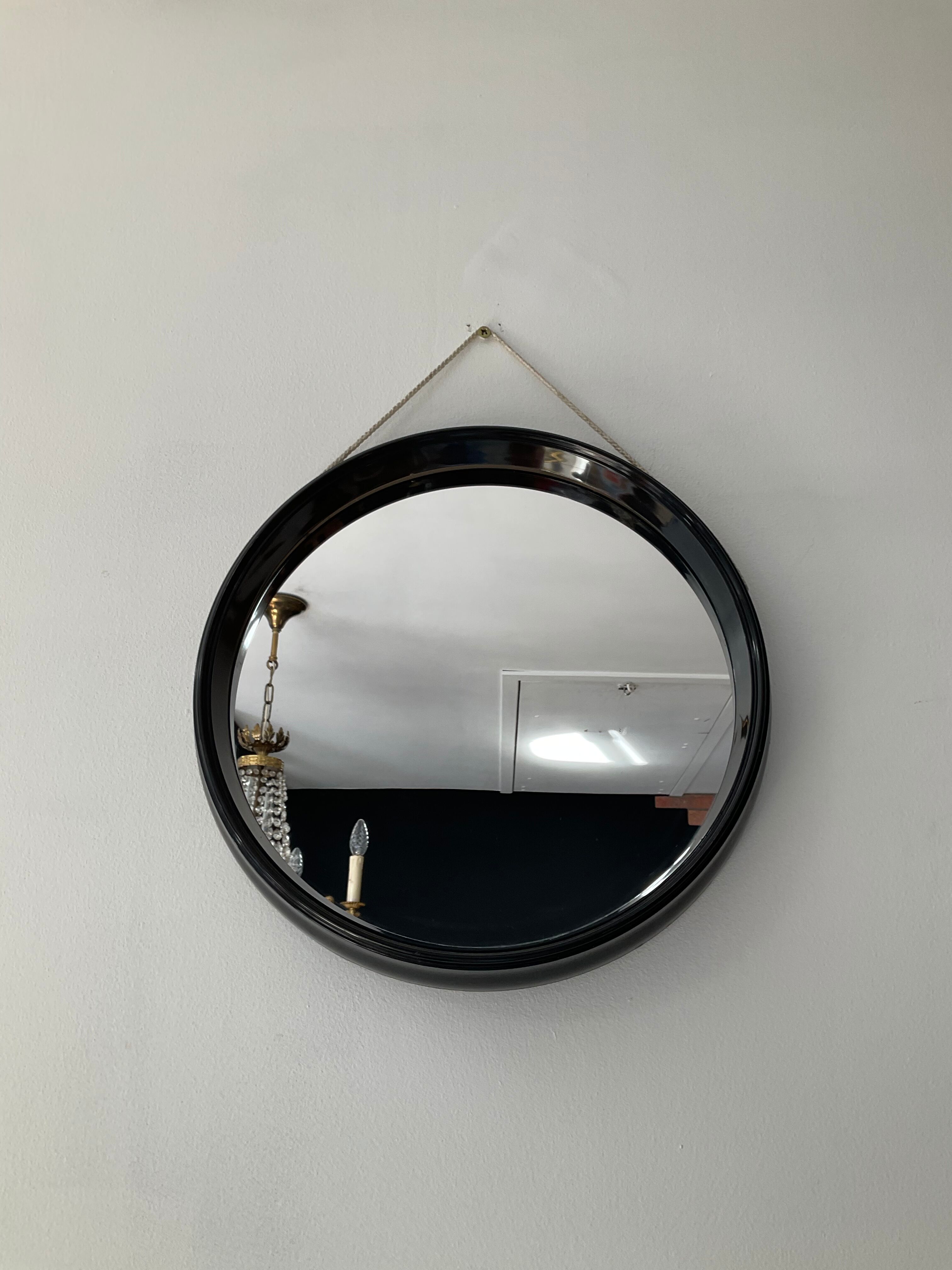 Vintage round mirror from the 70s