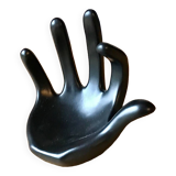 Handmade vintage black ceramic