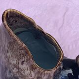 Vintage and numbered glazed ceramic decanter