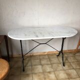 Table de bistrot en marbre