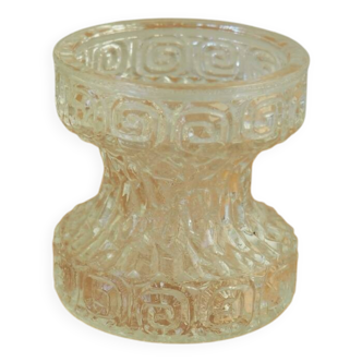 1970S Oberglas 'Carnival' Vase With Greek Pattern