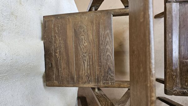 Lot de 6 chaises de cinéma pliante en teck