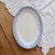 Antique oval plate, ironstone Boch La Louvière Clara.