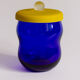 Glass jar and glass paste lid, 90s/2000s