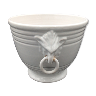 Cache pot mobile coves white white ceramic signed emile tessier malicorne