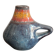 Ancient Gouette Vase Ceramic Blue Orange Fat Lava Mosaic