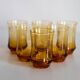 Set of six mid-century glasses and yellow Murano pot, Europe, 1960s.