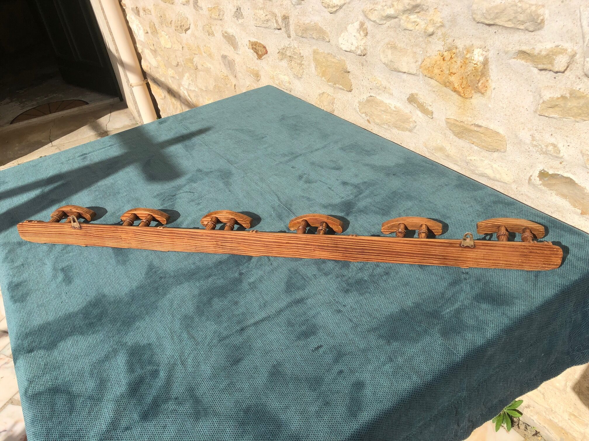 Old coat rack 6 hooks