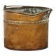 Antique worn Wabi Sabi red copper bucket