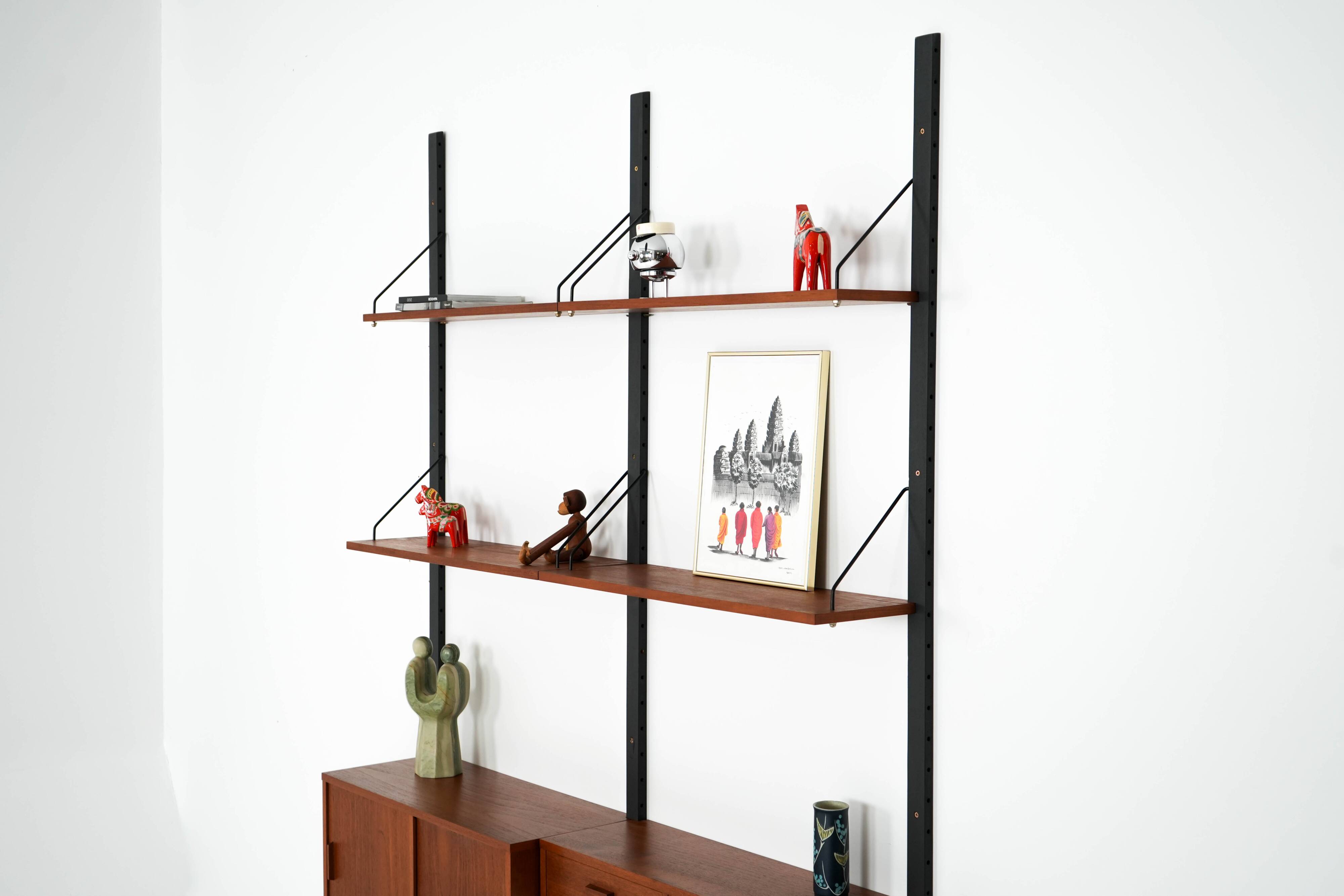 Teak shelving unit, Danish design, 1960s, production: Denmark