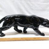 Art Deco Style Black Panther Ceramic