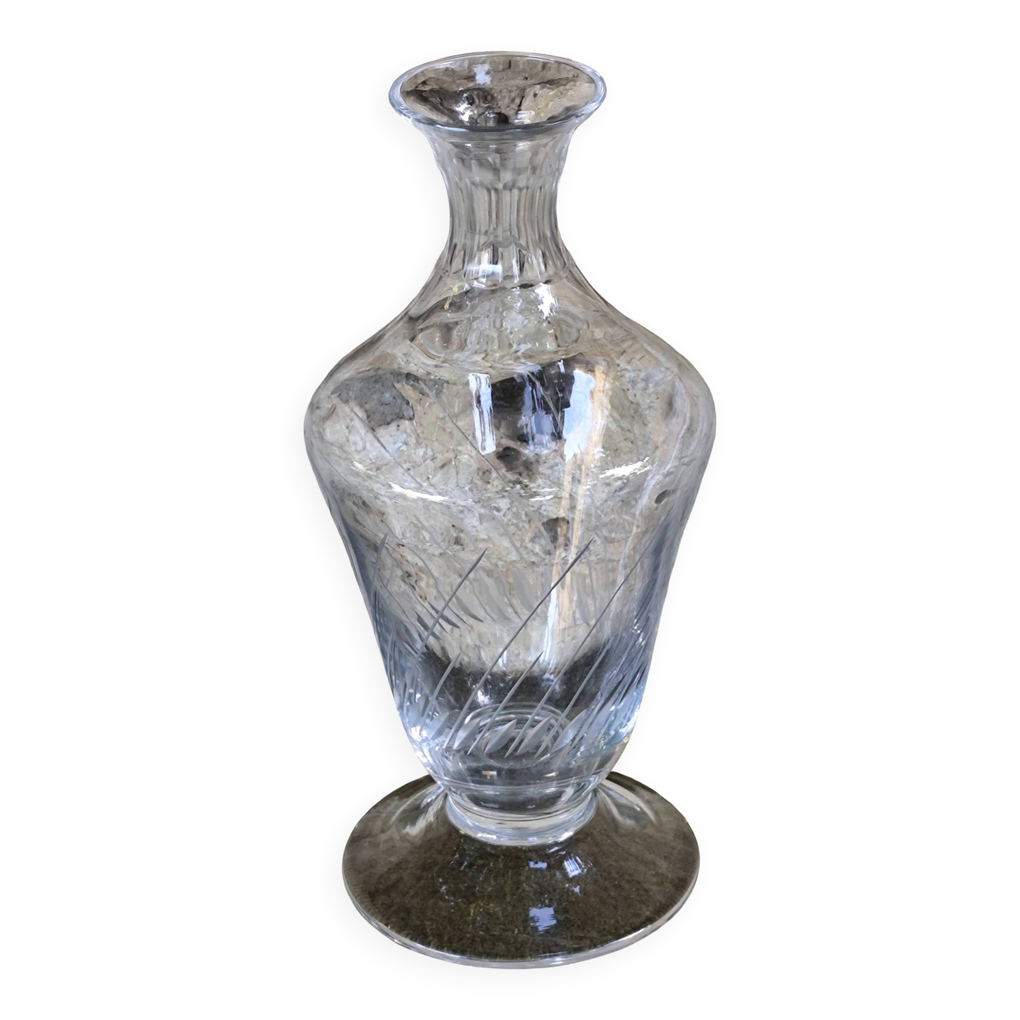 Carafe à eau ou vin en verre vintage