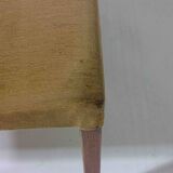 Lot de 6 chaises de salle à manger minimalistes en teck, Belgique années 1960